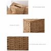 Large Capacity Imitation Rattan Tissue Case Handmade Desktop Napkin Dispenser  Table Decoration