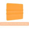 HARFINGTON 3pcs Vinyl Squeegee, 4-Inch Car Vinyl Film Scraper, Yellow, Rectangle