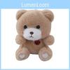 Adorable Plush Bear Keychain Cute Cartoon Style Soft Stuffed Animal Doll Accessory