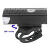 Bike Lights Set USB Rechargeable High Brightness Lighting Bike Black Headlight Red Tail Light for Night Riding