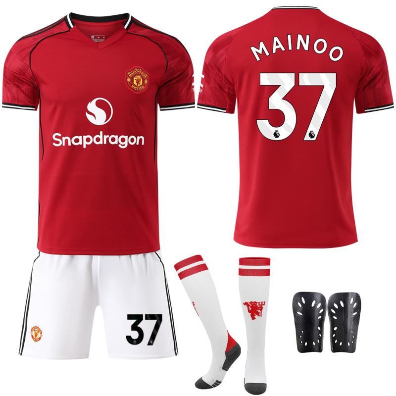 2526 New Man L Red Devils home court No. 17 Ganacho 8B fee football jersey set jersey M United red foreign trade