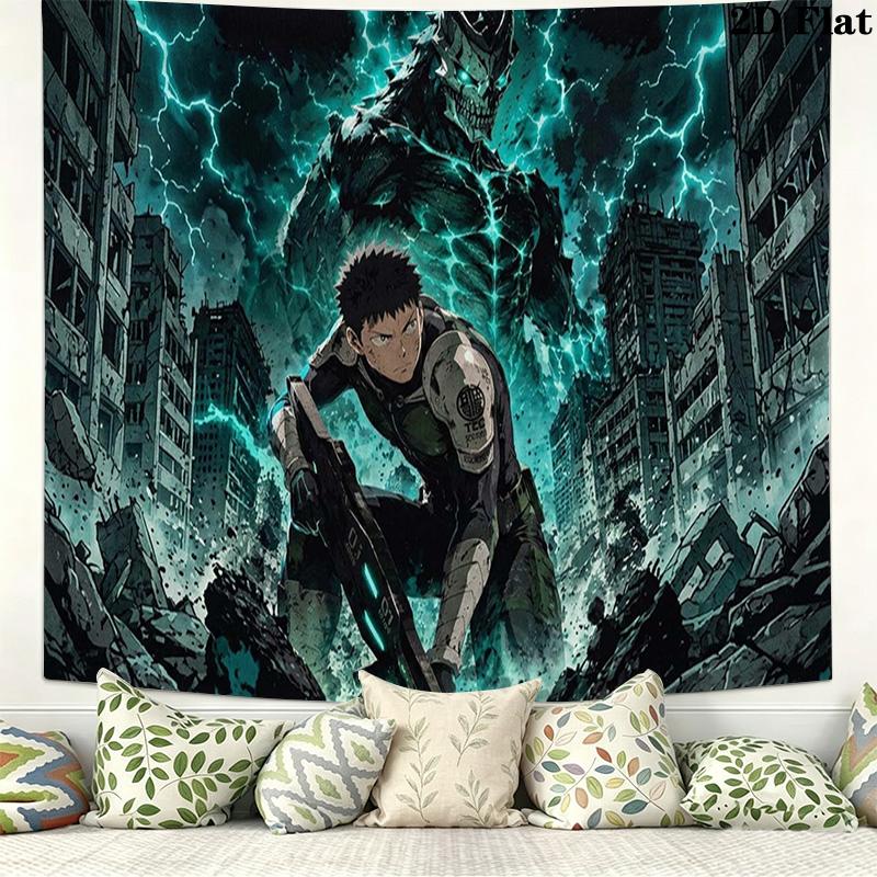 Kaiju No 8 Wall Tapestry Aesthetic Wall Hanging Printed Fabric Blanket Decorative Tapestries for Bedroom Living Room Home Decor