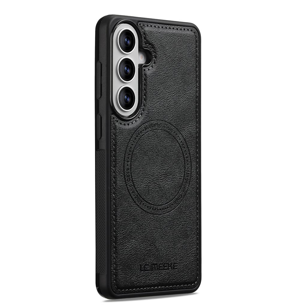 LC.IMEEKE L3 For Samsung Galaxy S26+ Magnetic Case Detachable Card Holder Leather TPU Mobile Cover