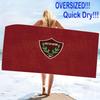 Hatayspor Print Beach Towel, Large Soft Quick Dry Towel for Beach Camping Swimming