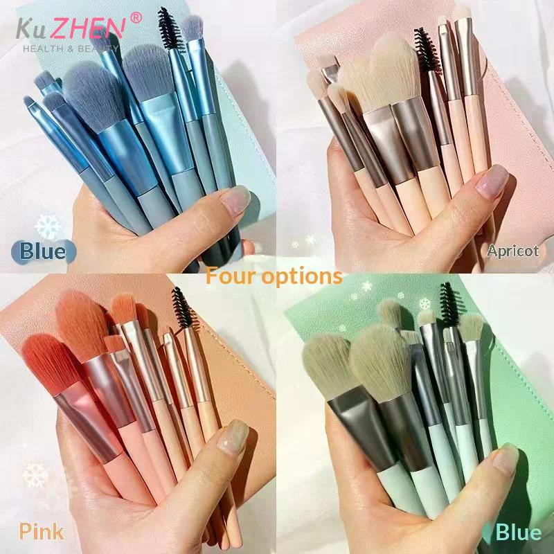 8 Stück/Packung Make-up-Pinsel-Set Make-up-Concealer-Pinsel Rouge-Pinsel für loses Puder Lidschatten-Highlighter-Foundation-Pinsel Beauty-Werkzeuge