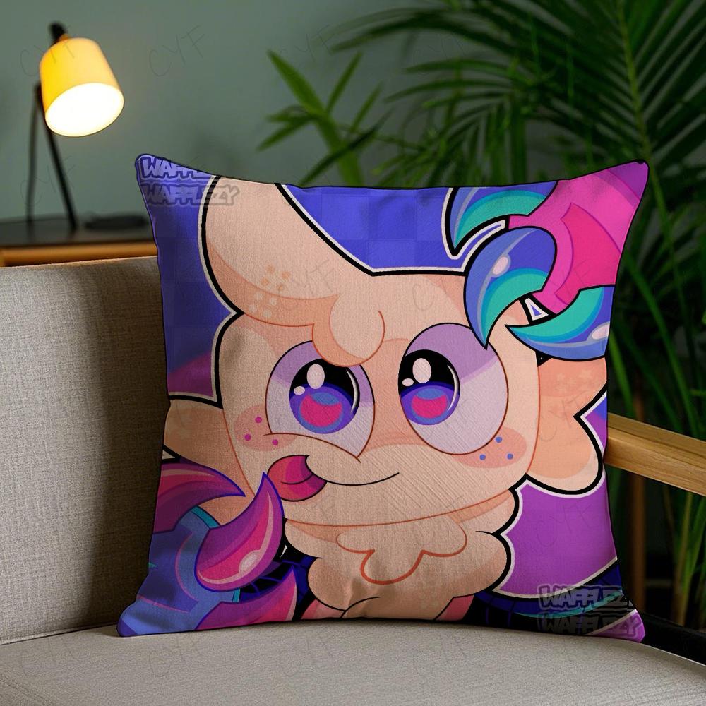 Kissenbezug von Game Dandys World, milbenabweisend, mit unsichtbarem Reißverschluss, seidig-kurzplüschig, ideal für Sofakissen