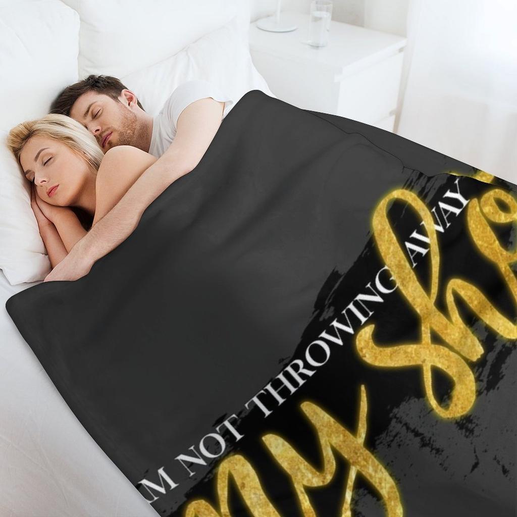 I Am Not Throwing Away My Shot Throw Blanket Valentine Gift Ideas Cosplay Anime Quilt for Sofa Blankets