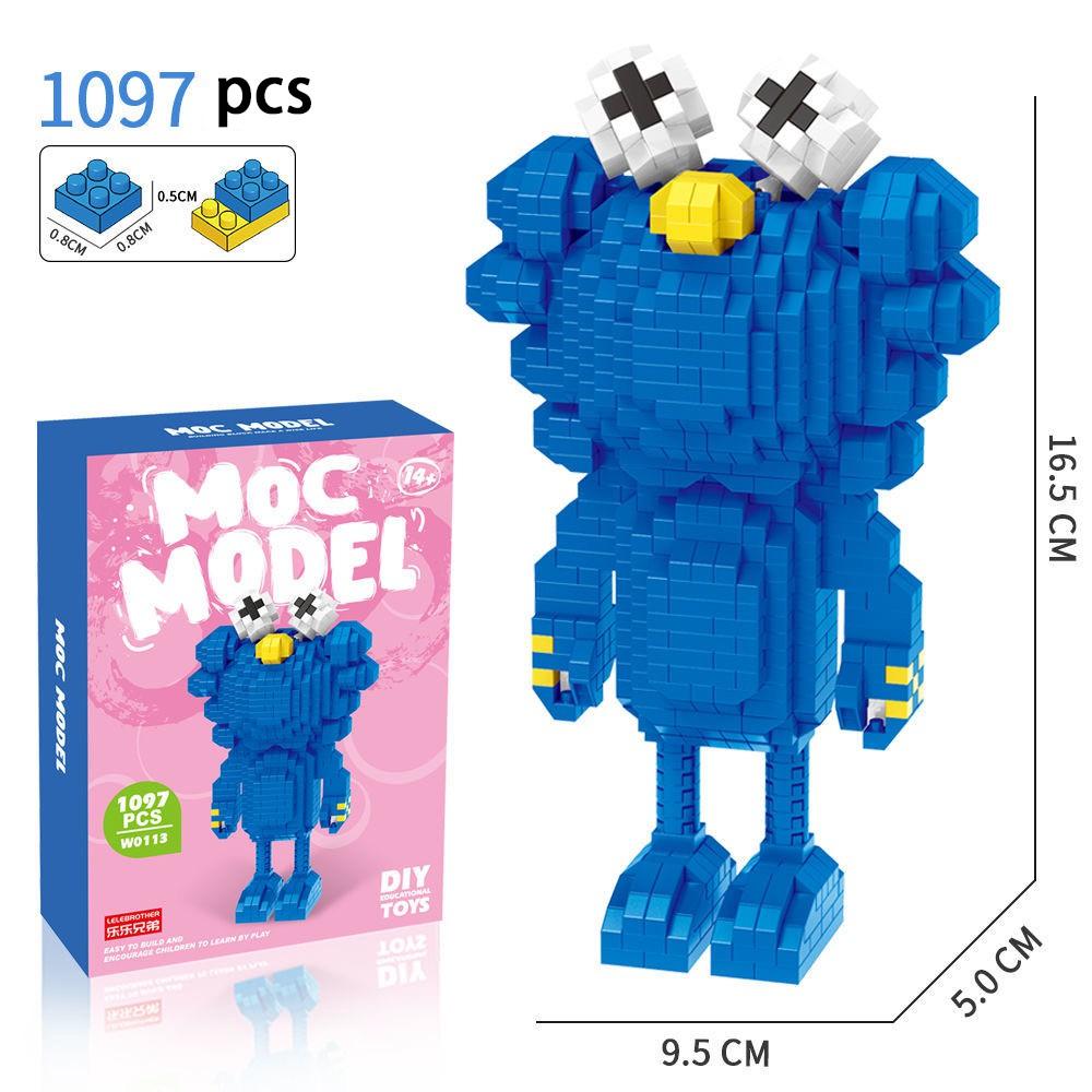 [Spot] micro diamond building blocks small particles assembled adult three-dimensional high difficulty cartoon model birthday gift toy set