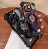 Metal Ring Kickstand Four Corners Shockproof Plating Clear Case For iPhone 16 15 14 13 11 Pro Max Plus Magsafe Magnetic Cover