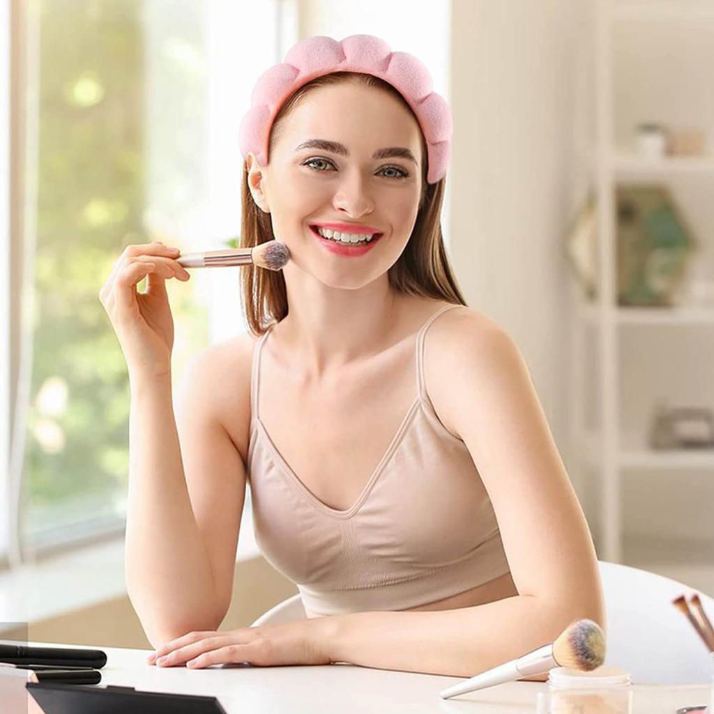 Fashion Spa Hair Band Hair Band Wrist Band Suit Face Wash Makeup Sponge Head Band