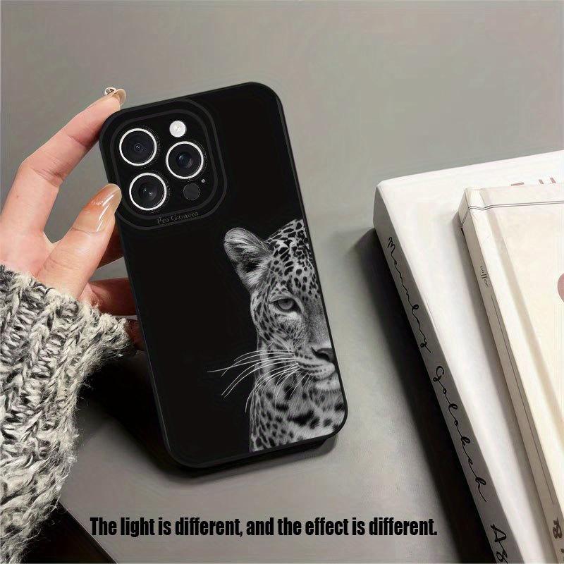 Fashion Leopard Print TPU Phone Case Suitable for iPhone 17 16 15 14 13 12 11 Pro/Max/Plus Anti Drop and Shockproof Back Cover