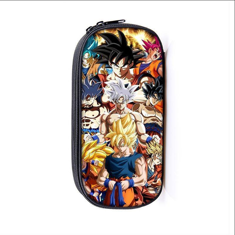Dragon Ball Anime Son Goku Cartoon Large Capacity Pencil Case Fashion Boys Girls Pen Bags School Student Supplies Stationery Box