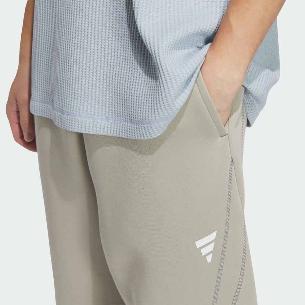 Adidas Solid Color Comfortable Casual Versatile Retro Sport Splicing Knitted Pants Men Pants Leather-Gray KB4602