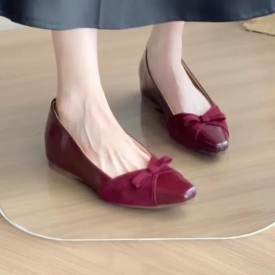 Schleife Damen Slipper Schuhe Ballerinas Mode Flach Elegant Sandalen Spitzschuh Kleid Damenschuhe 2025 Herbst Luxus Mujer Zapatos