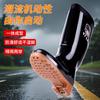 High tube black beef tendon men's rain boots non-slip rain shoes outdoor rubber shoes medium and short tube water shoes men's water boots water shoes