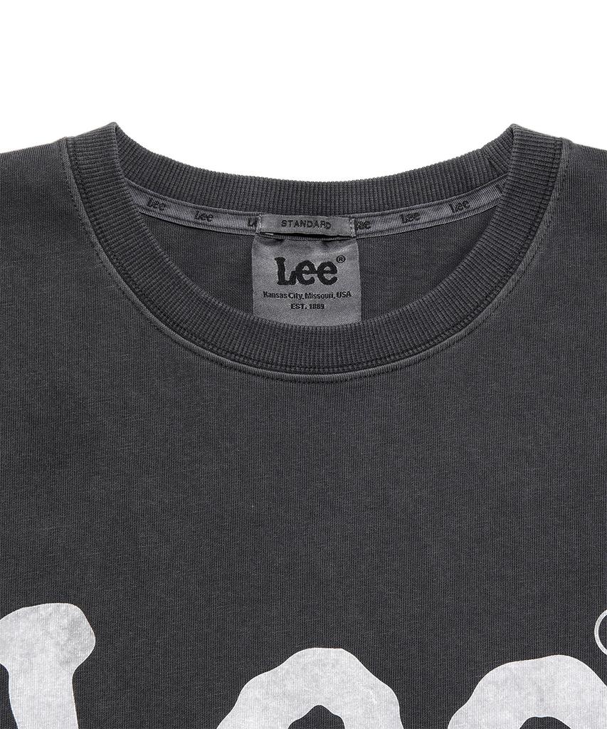 LEE Big Twitch Logo Long Sleeve T-Shirt Pigment Charcoal