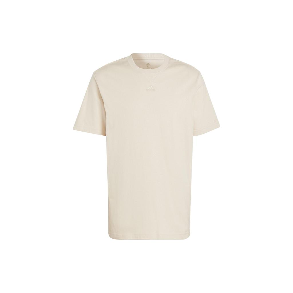 Adidas All Season Logo T-Shirt Men Tops Beige IC9802