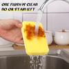 1Pcs Wood Pulp Dishwashing Sponge Wipe Thickened Oil-free Kitchen  Wipe Nano  Pot Brush Cleaning Cloth