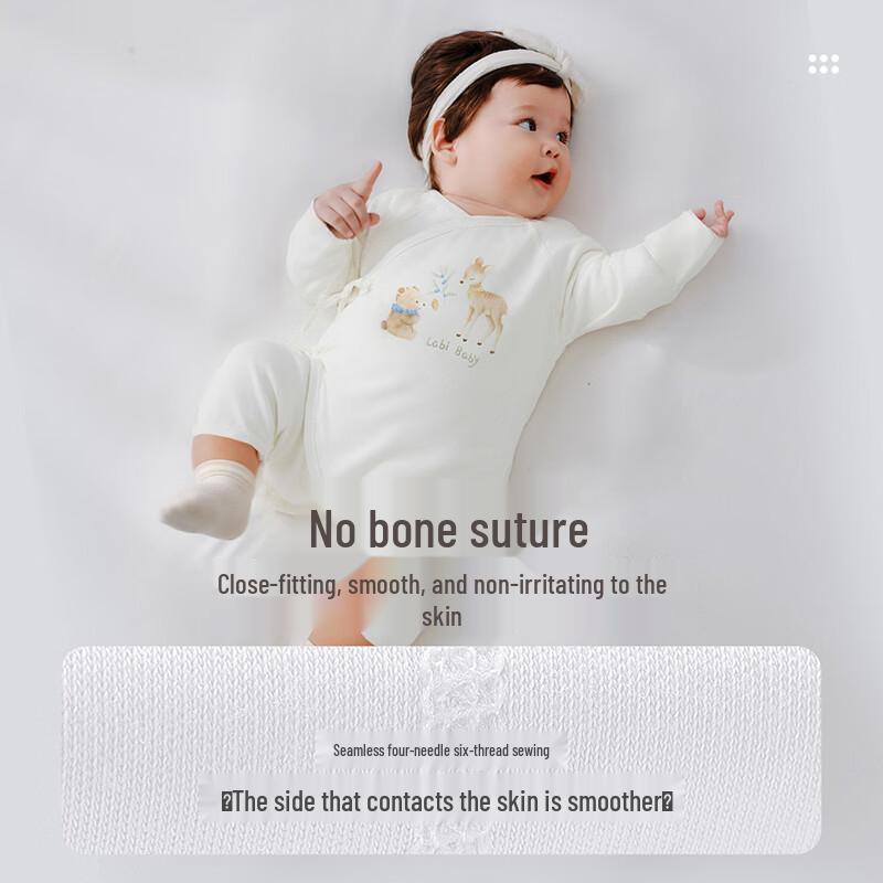 Labi Baby Pure Cotton Newborn Romper 2-Piece Set