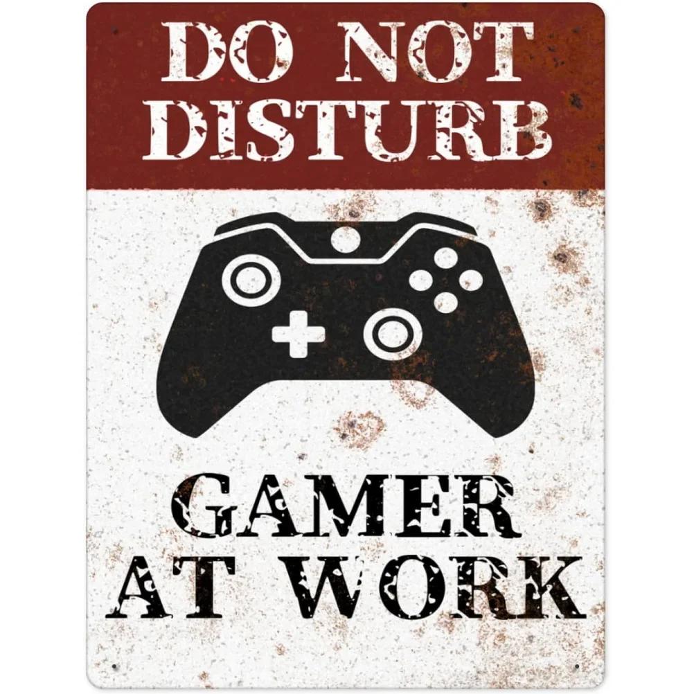 Eat Sleep Game Repeat Metal Tin Signs Posters Plate Wall Decor for Garage Game Room Bars Man Cave Cafe Clubs Retro Poster Plaque