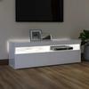 VidaXL TV Stand with LED Lights Low Cabinet Entertainment Center Stereo Cabinet Living Room Interior 804379