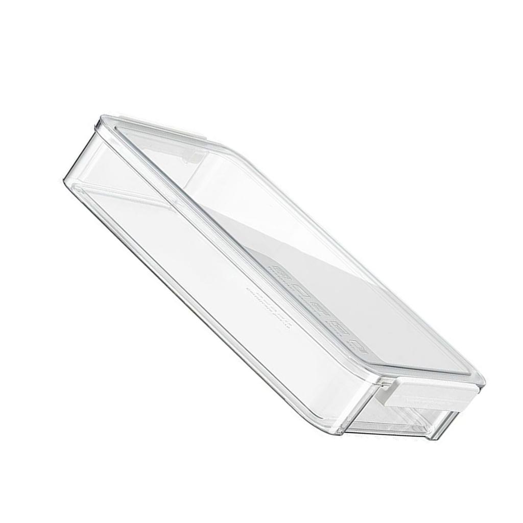 Transparent ID Storage Box Multi Functional Clear ID Storage Organization Box with Latching Lid for