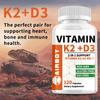 Vitamins D3 and K2 Help Promote Calcium Absorption and Boost Immunity.