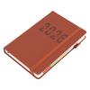 2026 Daily Planner 5.71x8.46in 200 Sheets 180 Degree Opening PU Leather Cover Hourly Appointment Book with Elastic Band