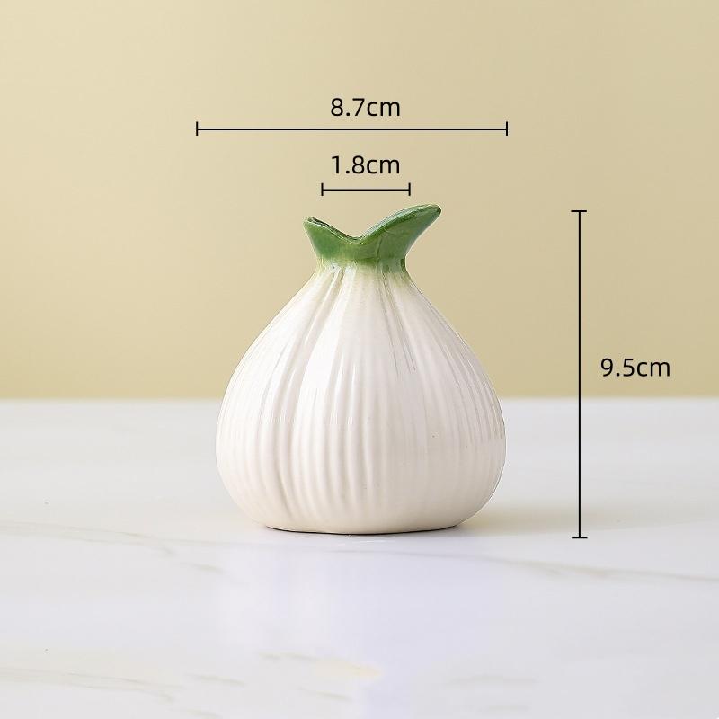 

Onion Vase Ceramic Vase Hydroponic Plant Ware Floral Arrangement Accessories Shallot Home Decoration Accessories