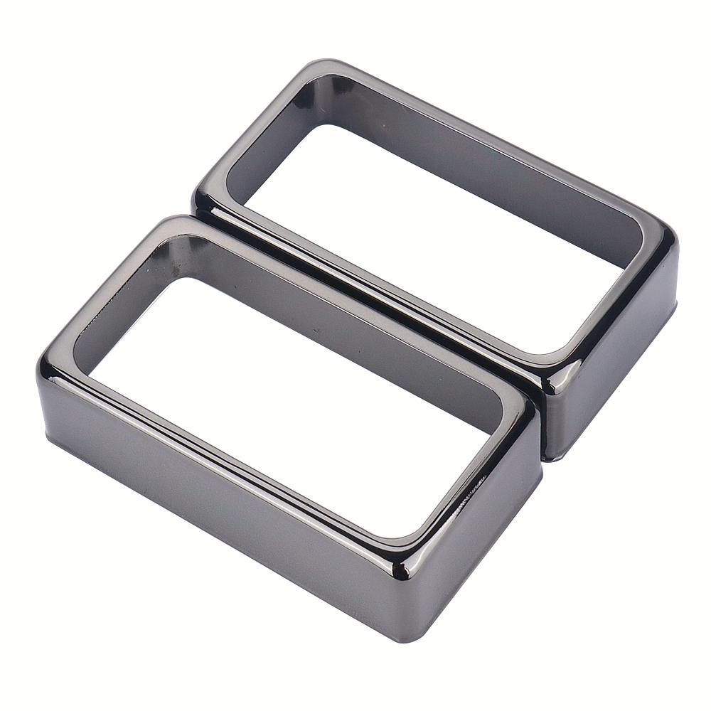 

2Pcs Guitar Humbucker Pickup Cover Metal Open Style Frame Mounting Ring for LP Electric Guitar