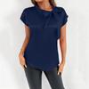 Women's Summer Fashion Simulation Silk T-Shirt Solid Color Satin Sleeveless Top