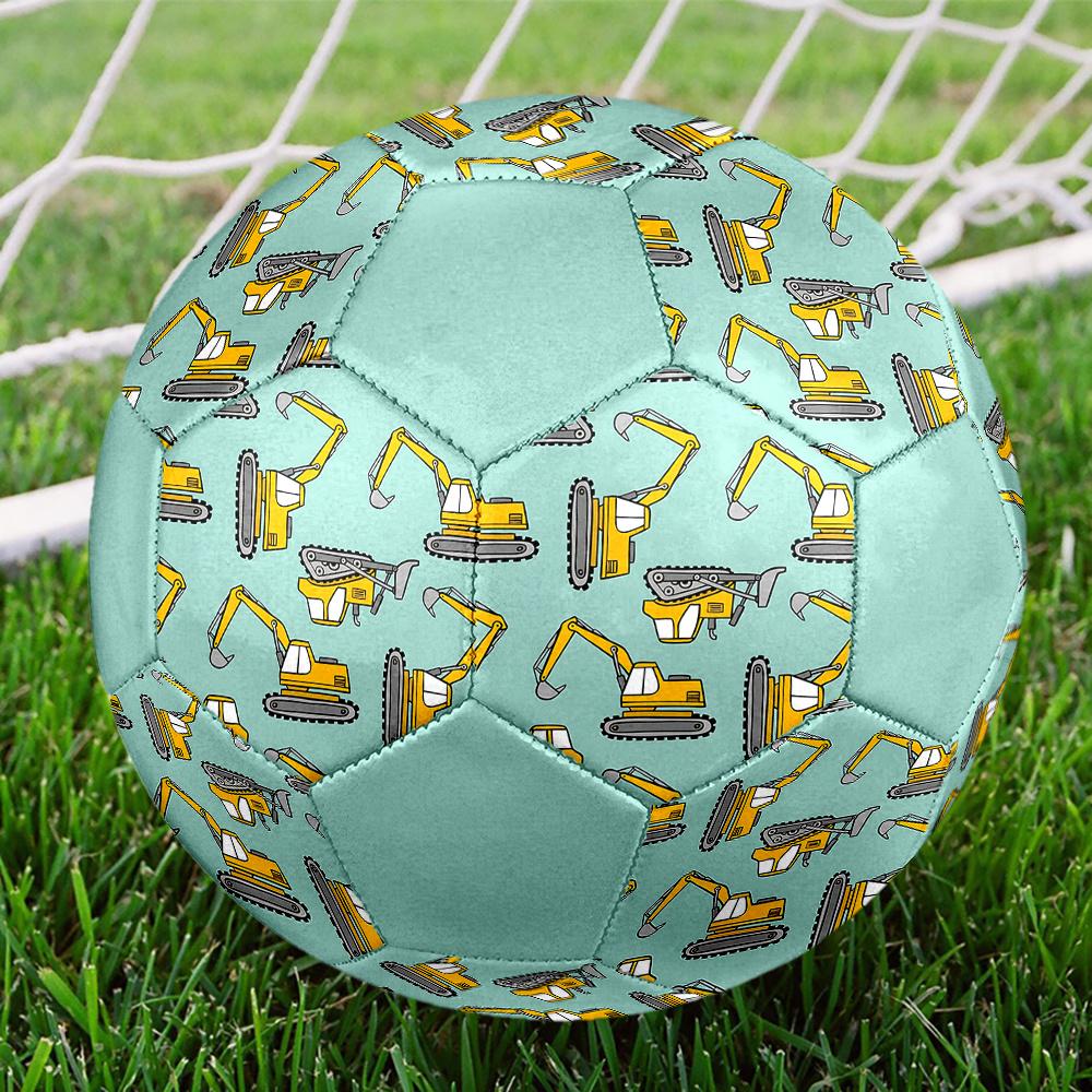 1PC Construction Equipment Soccer Ball Size 5 Football Machine Sewn Indoor/Outdoor Universal Football W100