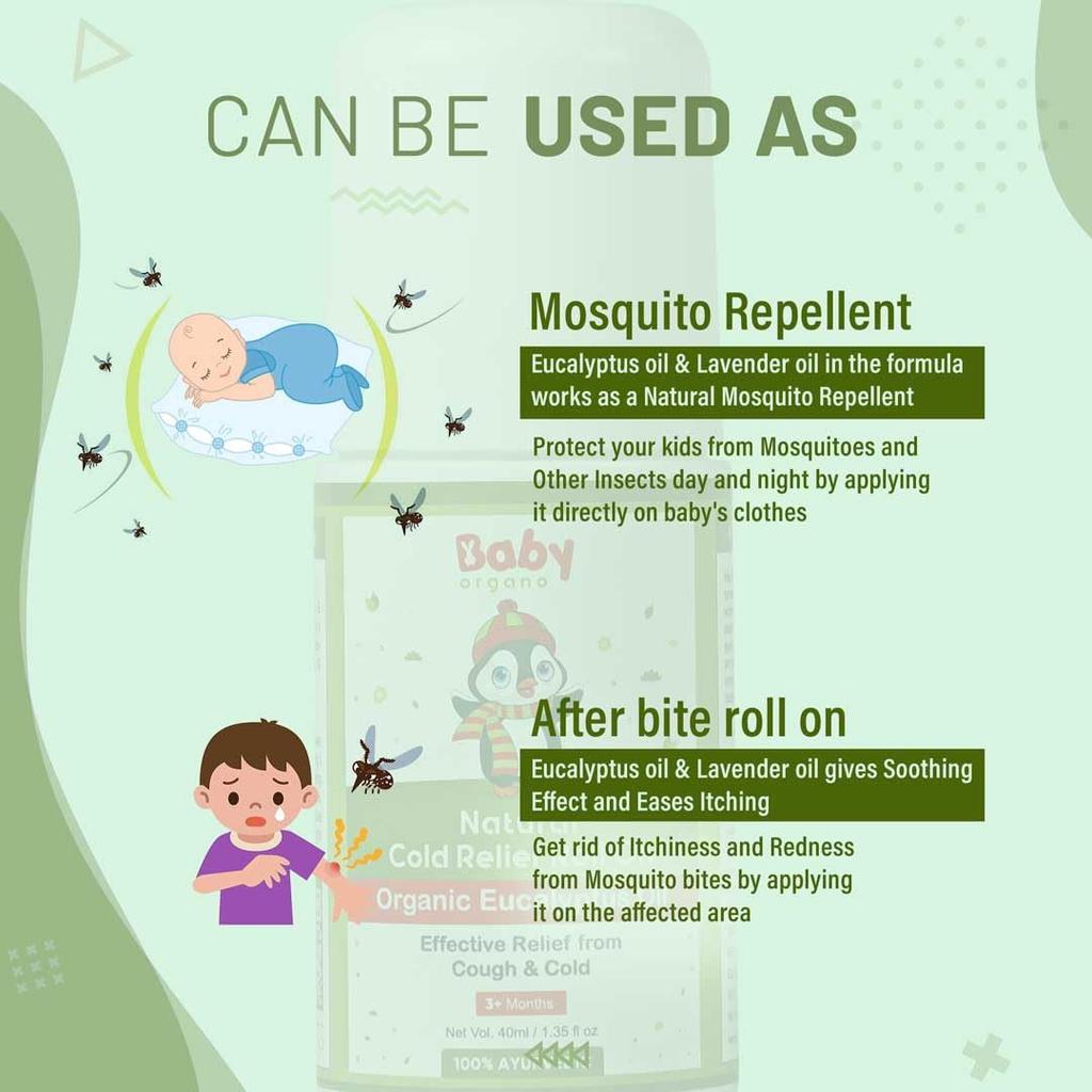 BabyOrgano® 100% Ayurvedic Swarnaprashan Immunity Booster Drops & Cold Relief Roll On for Cold | Nose | Chest Conjestion Combo Pack