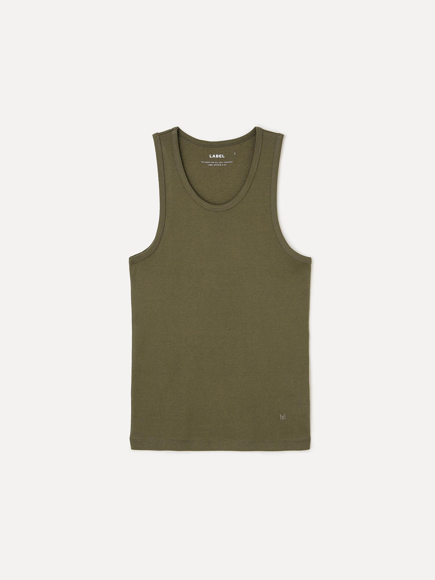 Label Archive Fred Mono Sleeveless Top Khaki 2