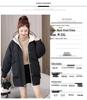 Women's Mid-Length Korean Style Down Cotton Jacket - Loose, Thick, Winter Coat