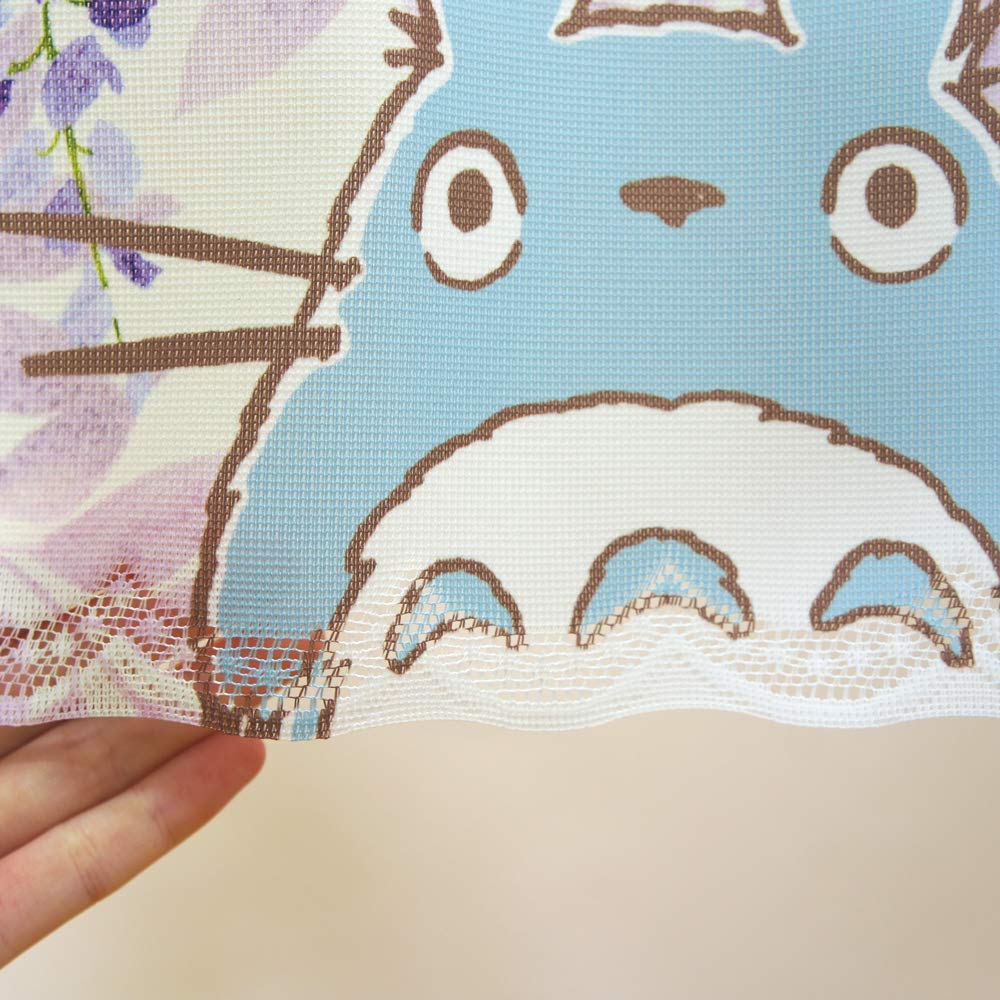 Noren Kobo My Neighbor Totoro Cafe Curtain 120cm Wide x 47cm Wisteria 11285 Tapestry, Long, Totoro,