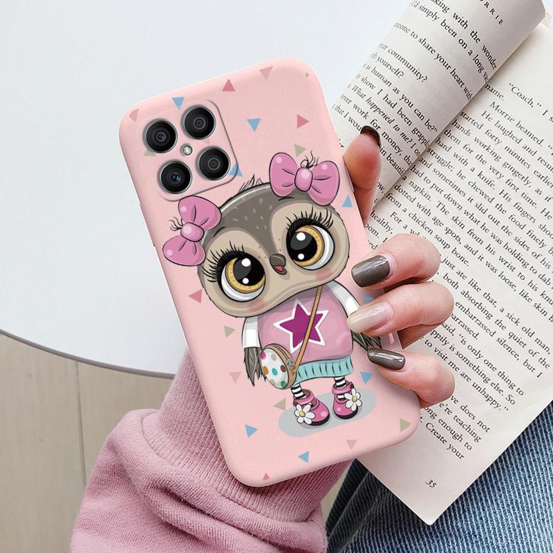 Flowers Funda For Honor X8 Capa HonorX8 X6 X 8 Phone Case Soft Silicone Cute Cat Bear Back Cover For Honor X 6 Bumper Cartoon