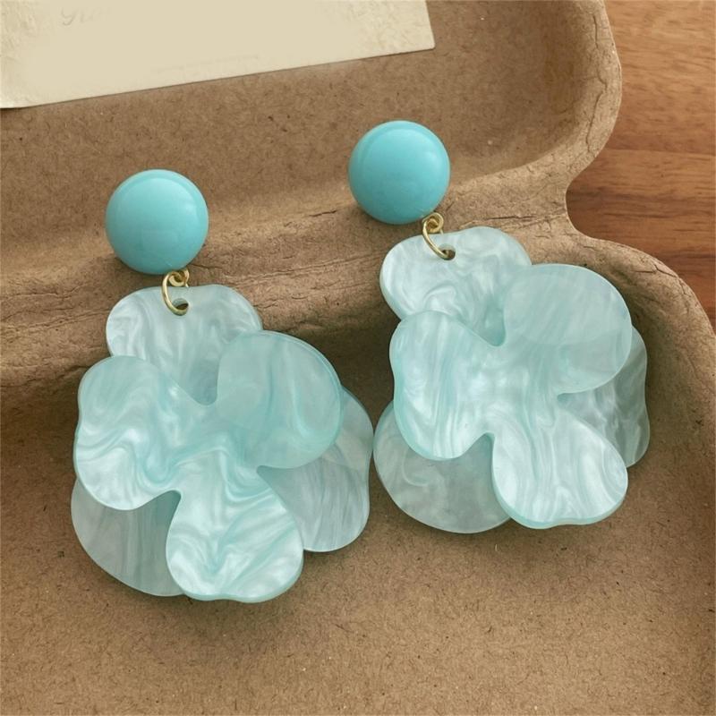Elegant Flower Earrings Women Pendant Earrings Comfortable Wear Ear Jewelry Suitable for Daily and Formal Occasions Wear