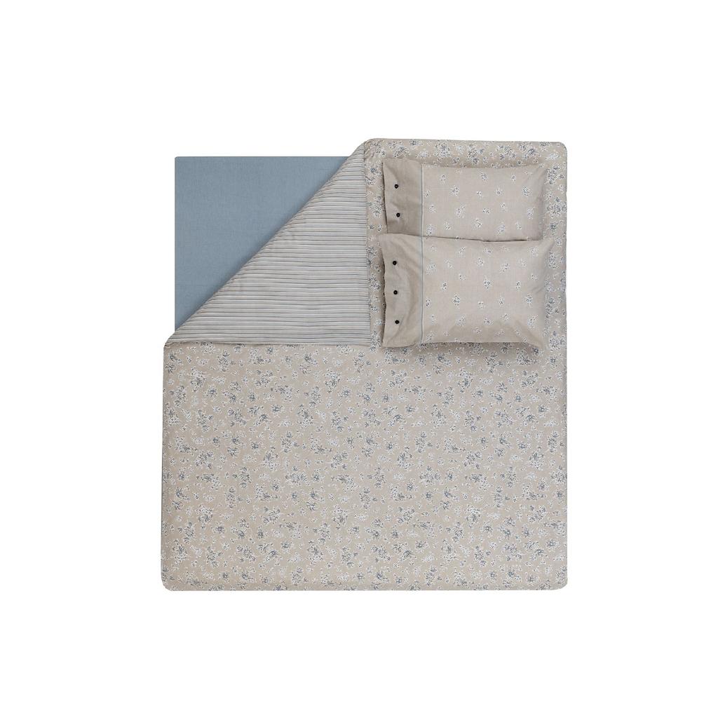 Aveline Double Ranforce Duvet Cover Set - Beige