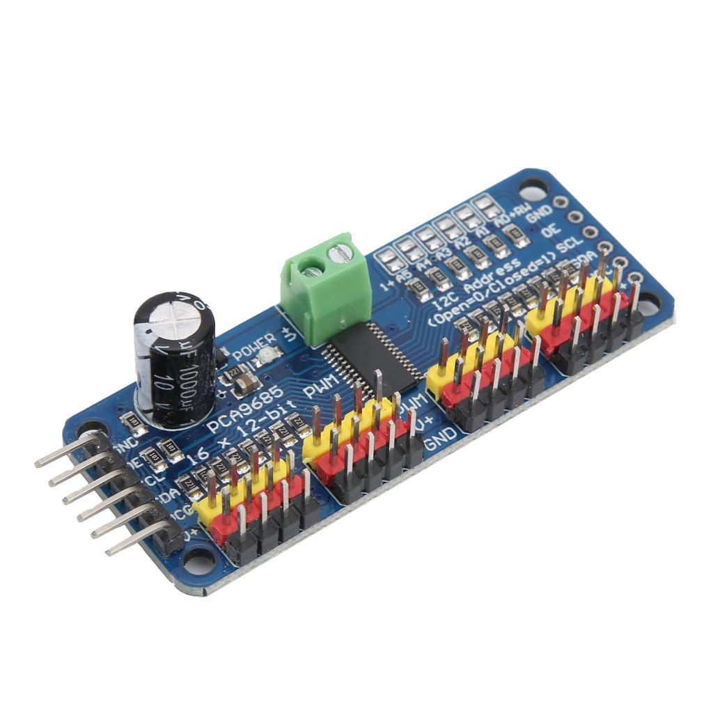 PWM Servo Driver 16‑Channel Motor Drive Board Module IIC Interface PCA9685 for Robot