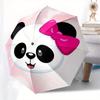 1pc Panda Bow Themed High-quality Umbrella,Automatic Opening and Closing Umbrella,Multi-functional Umbrella G0811252