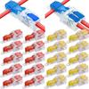 30/1PCS T-Type Electrical Cable Terminals Stripping Free Crimp Terminal Branch Splice with Fixing Hole Wiring Lever Connector