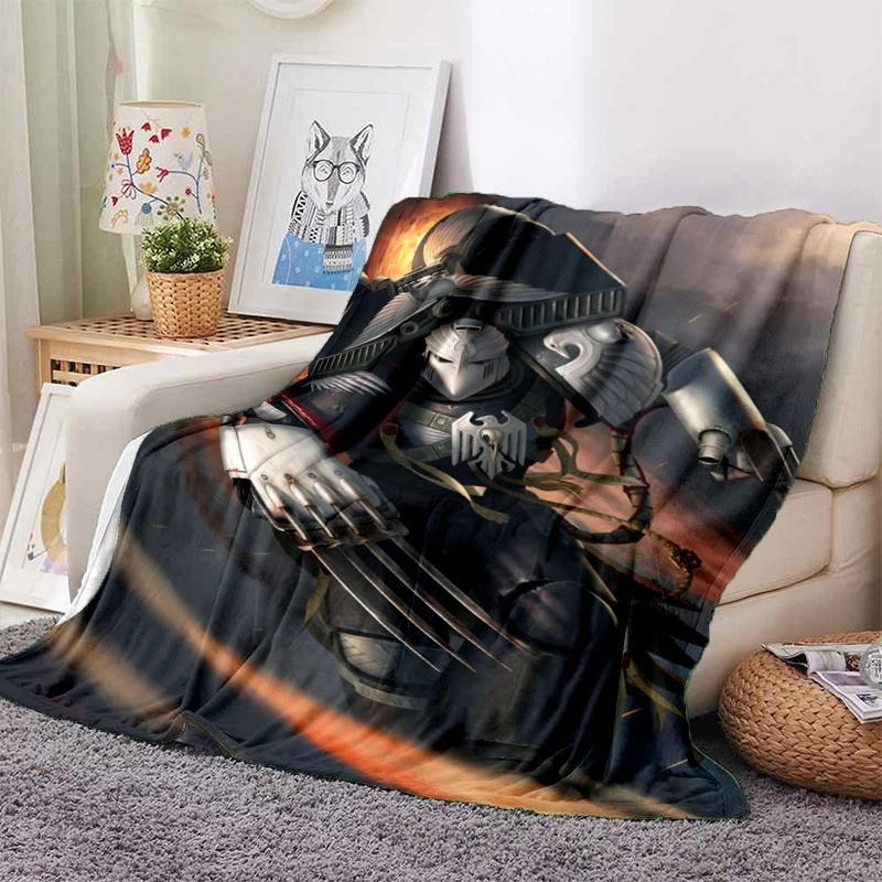 Warhammer 40K Theme Printed Blanket,Perfect for Couch, Bed, Travel & Outdoor Use | Machine Washable, Cozy & Durable.