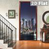 76Style 77/90cm Self-Adhesive Door Stickers Removable Wall Sticker Scenery Wallpaper Stone Stair Murals for Doors Modern Home Decor