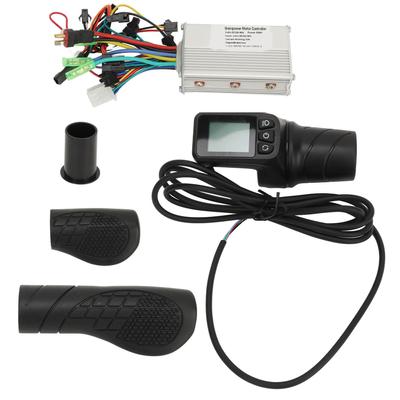 36V 48V 350W 13A Electric Bicycle Controller with LCD Display 128DX Half Twist Throttle Grip for Bicycle