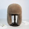 Winter women's thickened warm windproof faux fur fox fur ear-protecting plush hat