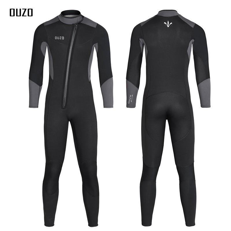 Mens 5mm/3mm Neoprene Wetsuit Full Body Thermal Diving Suit Scuba Snorkeling Surfing Cold Water Swimming