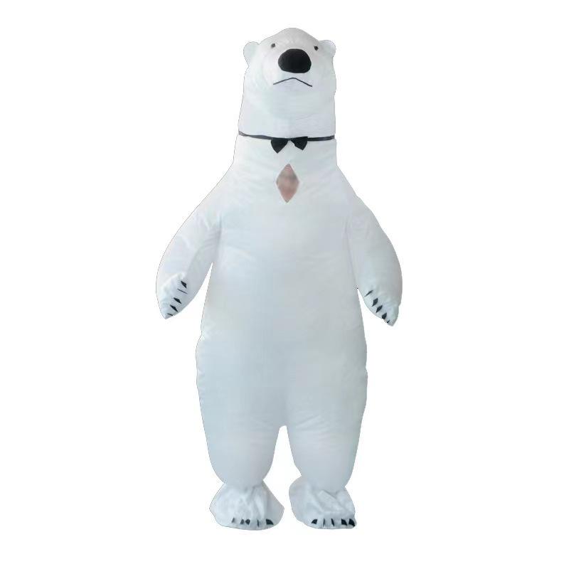 Xmas Funny Inflatable Costumes Gingerbread Snowman Woman Halloween Carnival Party Suit Special Use Role Props Clothing