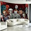 Horror Halloween Wall Tapestry Aesthetic Wall Hanging Printed Fabric Blanket Decorative Tapestries for Bedroom Living Room Home Decor