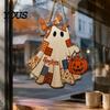 Seasonal Wall Hanging for Parties Halloween Wooden Patchwork Ghost Pendant, Vintage Autumn Harvest Sign, Cute Farmhouse Style Ornaments
